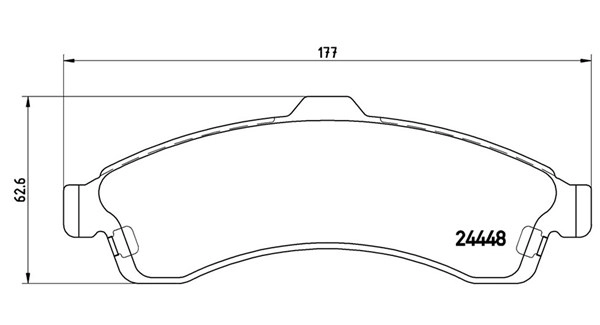 Brake Pad Set, disc brake (363700410009)