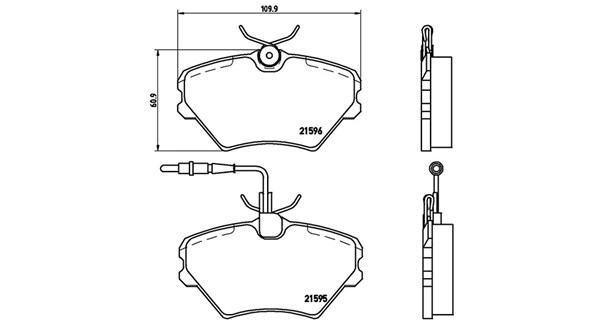 Brake Pad Set, disc brake (363700468022)