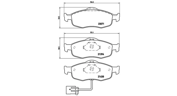 Brake Pad Set, disc brake (363700424034)