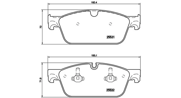 Brake Pad Set, disc brake (363700550102)