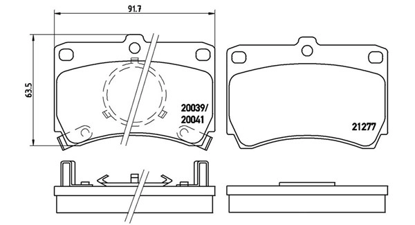 Brake Pad Set, disc brake (363700449007)