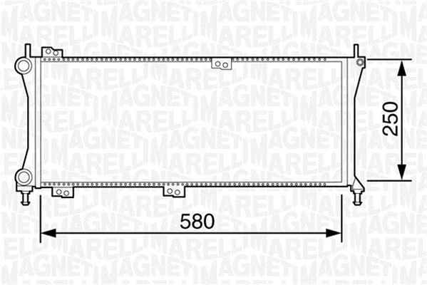 Radiator, engine cooling (350213814003)