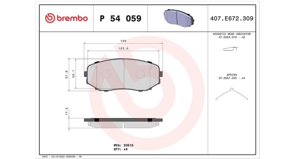 Brake Pad Set, disc brake