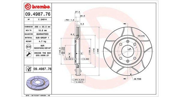 Brake Disc (360406017805)