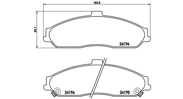 Brake Pad Set, disc brake (363700410052)