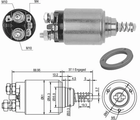 Solenoid Switch, starter (940113050478)