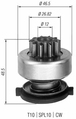 Pinion, starter (940113020309)