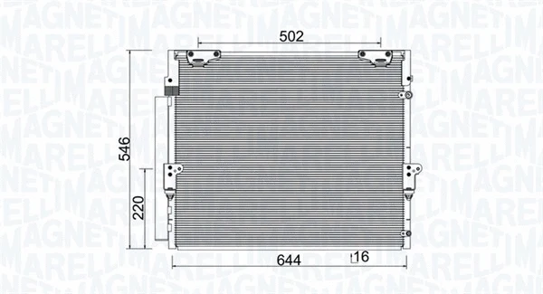 Condenser, air conditioning (350203926000)
