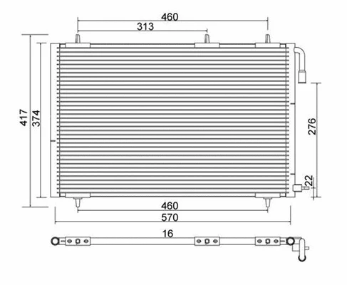 Condenser, air conditioning (359003221380)