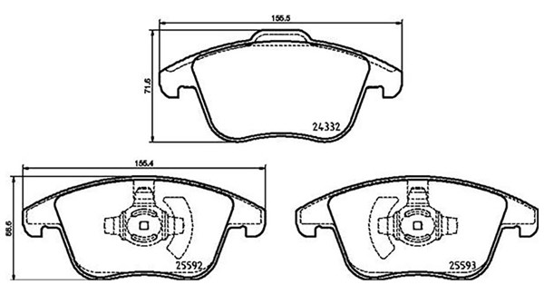 Brake Pad Set, disc brake (363700424211)