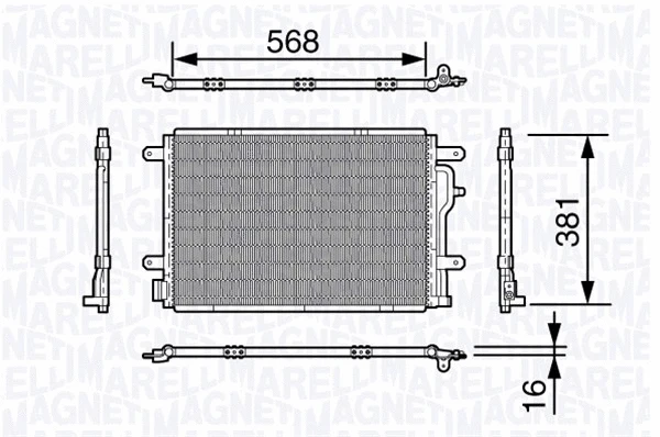 Condenser, air conditioning (350203640000)