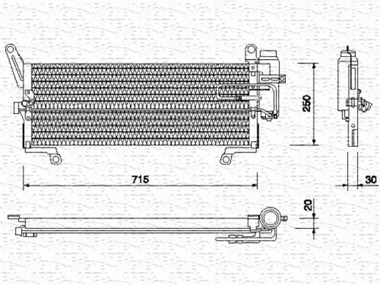 Condenser, air conditioning (350203107000)
