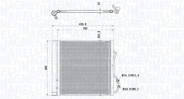 Condenser, air conditioning (350203921000)