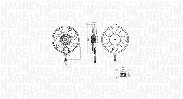 Fan, engine cooling (069422882010)