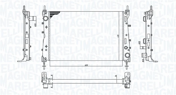 Radiator, engine cooling (350213199100)