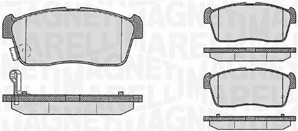 Brake Pad Set, disc brake (363916060470)