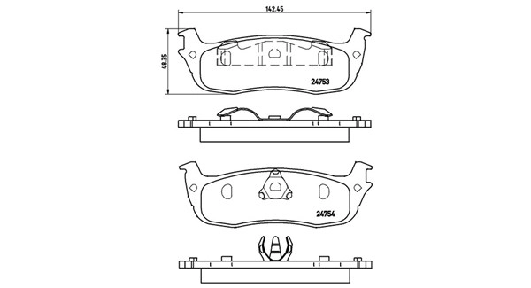 Brake Pad Set, disc brake (363700424083)