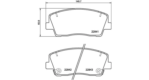 Brake Pad Set, disc brake (363700430108)