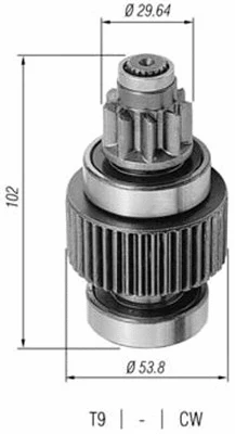 Pinion, starter (940113020313)