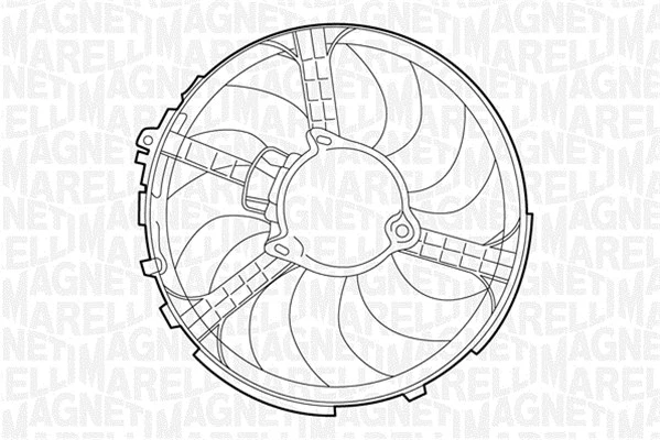 Fan, engine cooling (069422033010)