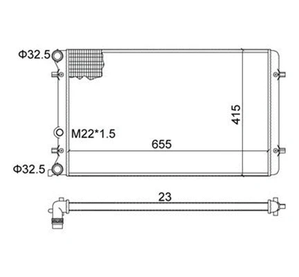 Radiator, engine cooling (359000300220)