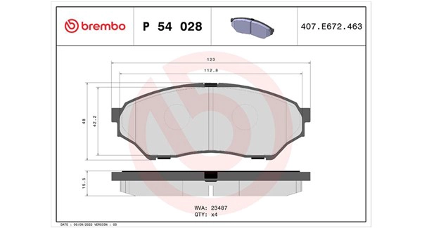 Brake Pad Set, disc brake