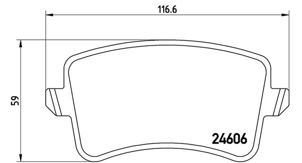 Brake Pad Set, disc brake (363700585100)