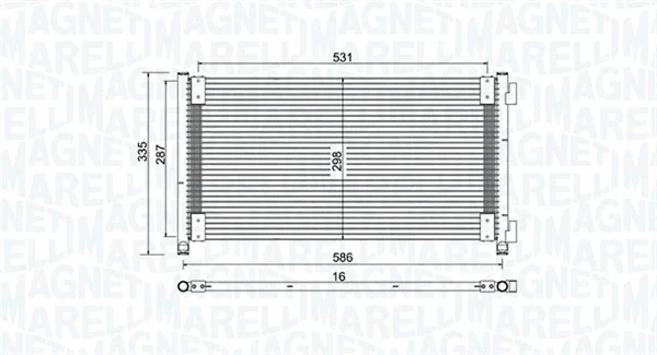 Condenser, air conditioning (350203757000)