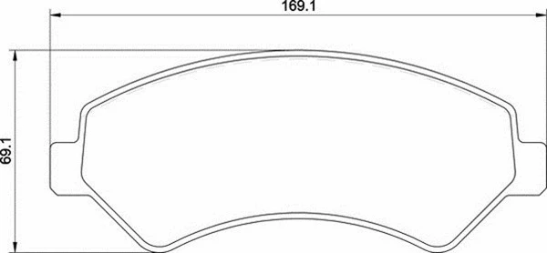 Brake Pad Set, disc brake (363700201656)