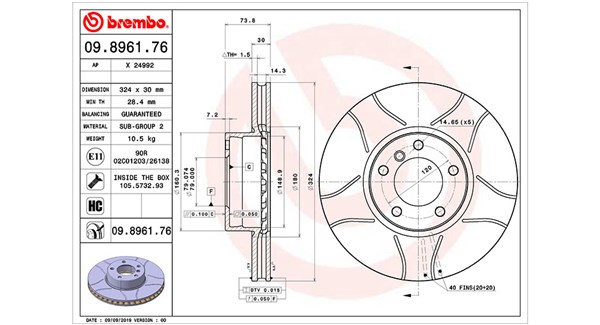Brake Disc (360406017205)
