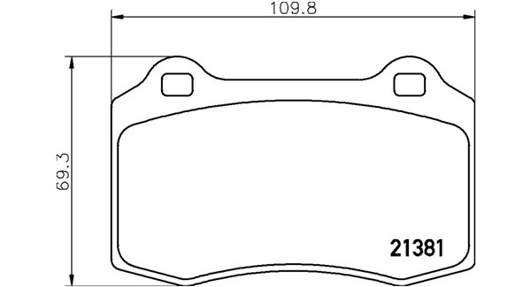 Brake Pad Set, disc brake (363700536020)