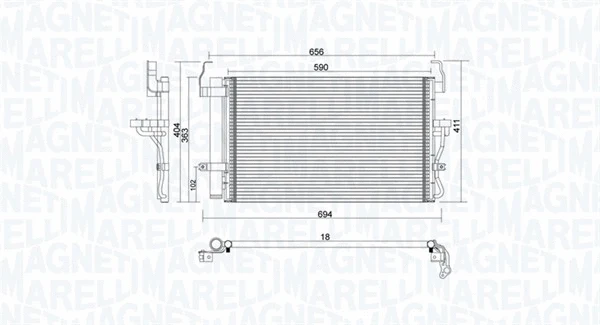 Condenser, air conditioning (350203894000)