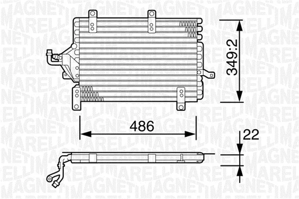 Condenser, air conditioning (350203124000)