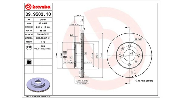 Brake Disc (360406005500)
