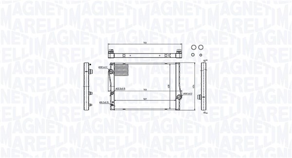 Radiator, engine cooling (350213214700)