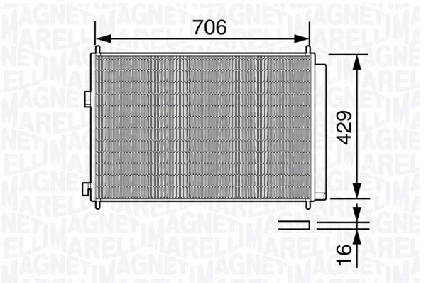 Condenser, air conditioning (350203690000)