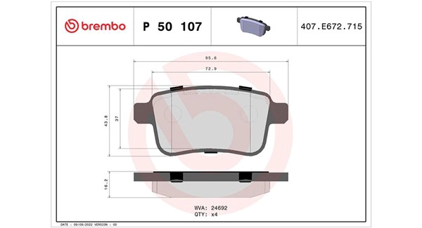 Brake Pad Set, disc brake