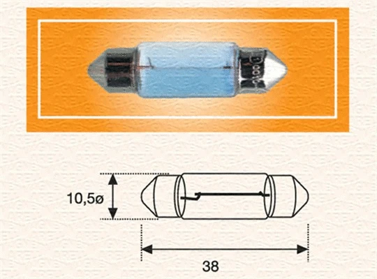 Bulb, licence plate light (009600220000)