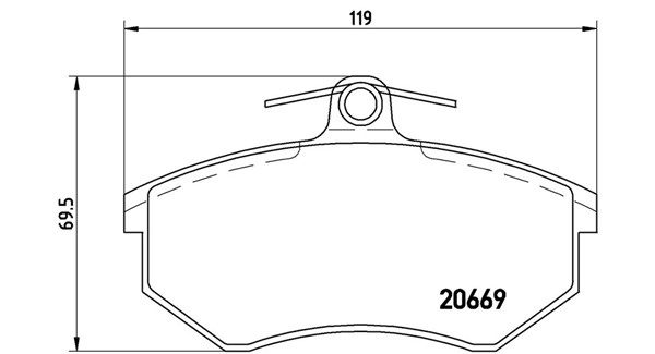 Brake Pad Set, disc brake (363700485093)
