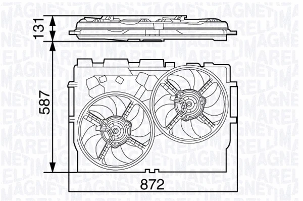 Fan, engine cooling (069422582010)
