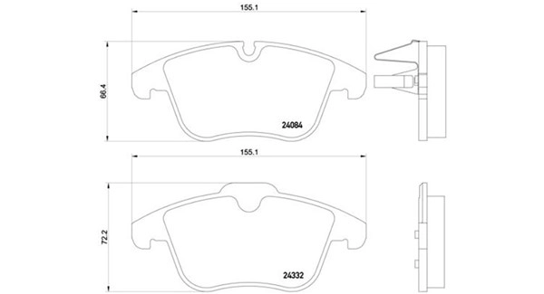 Brake Pad Set, disc brake (363700561106)