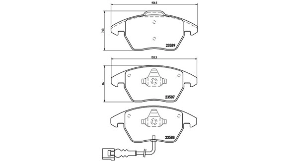 Brake Pad Set, disc brake (363700585075)