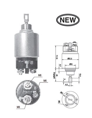 Solenoid Switch, starter (940113050543)