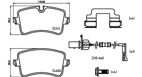 Brake Pad Set, disc brake