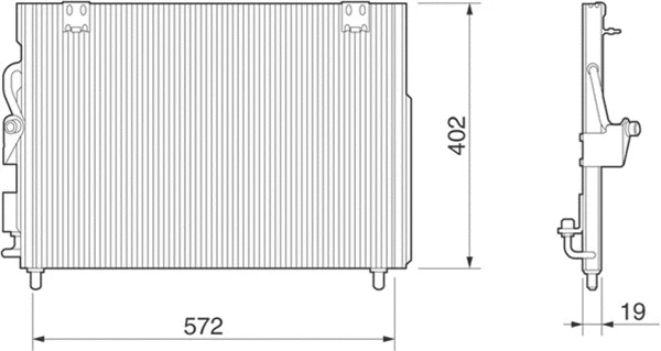 Condenser, air conditioning (350203216000)