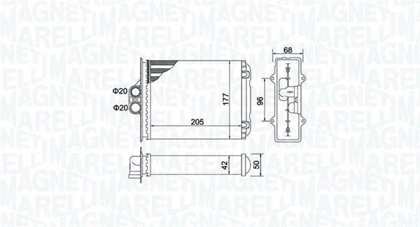 Heat Exchanger, interior heating (350218482000)