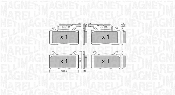 Brake Pad Set, disc brake (363916061199)