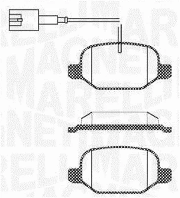 Brake Pad Set, disc brake (363916060687)