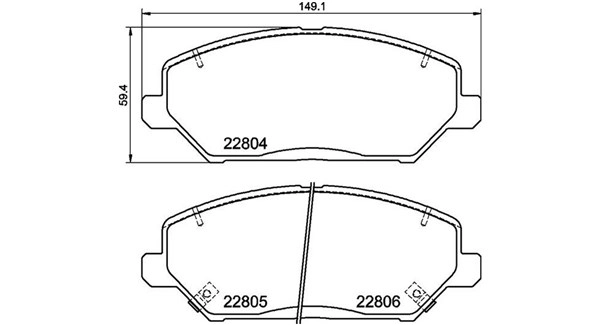 Brake Pad Set, disc brake