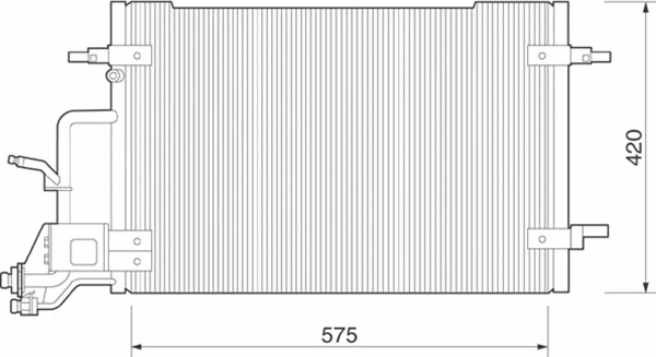 Condenser, air conditioning (350203225000)